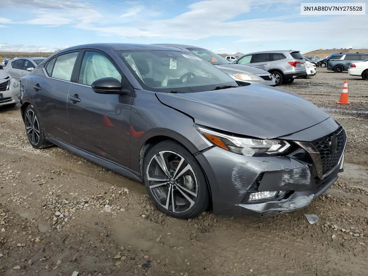 2022 Nissan Sentra Sr VIN: 3N1AB8DV7NY275528 Lot: 76888524