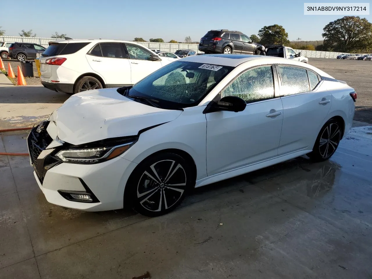 3N1AB8DV9NY317214 2022 Nissan Sentra Sr