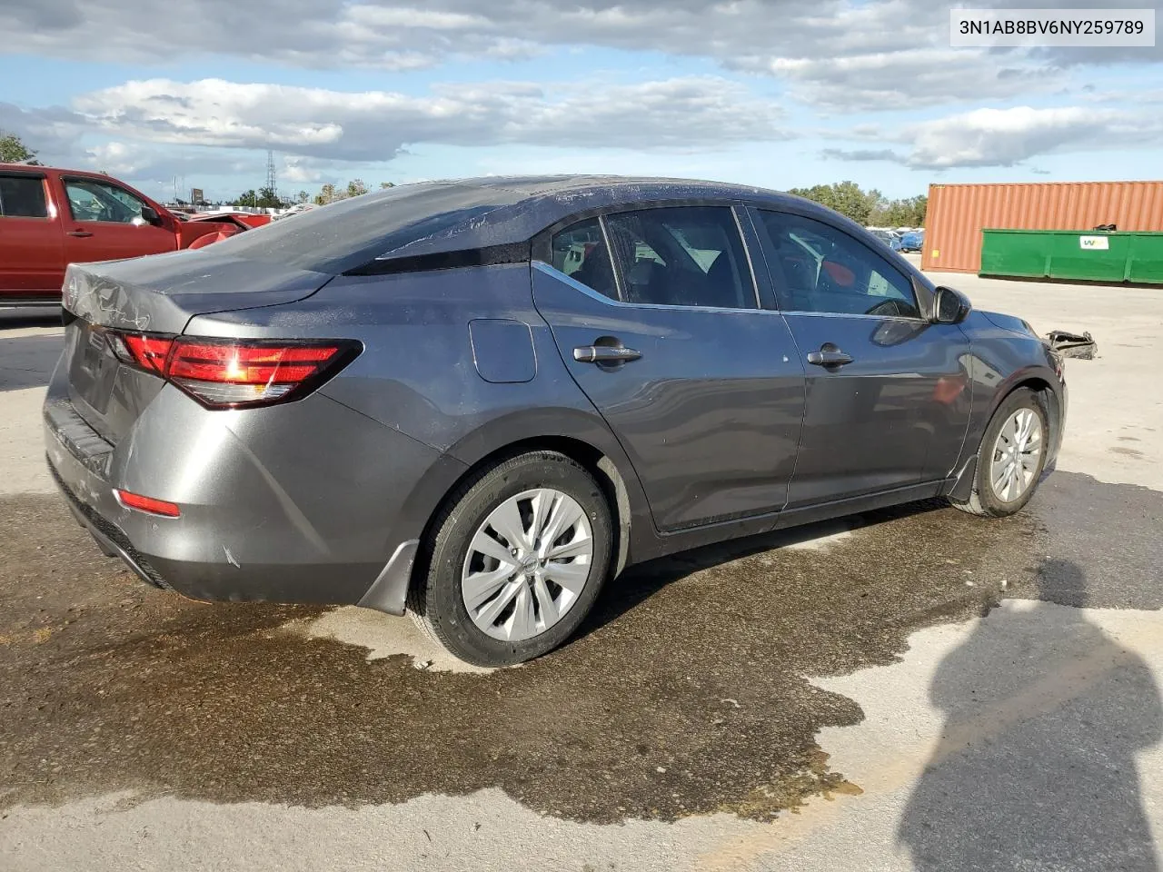 2022 Nissan Sentra S VIN: 3N1AB8BV6NY259789 Lot: 76934744