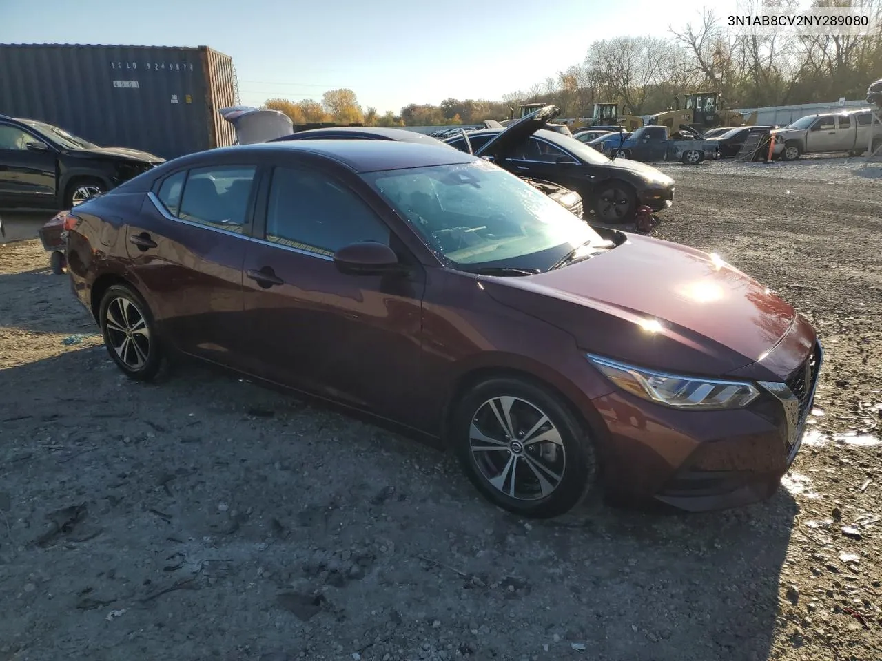 2022 Nissan Sentra Sv VIN: 3N1AB8CV2NY289080 Lot: 76977464