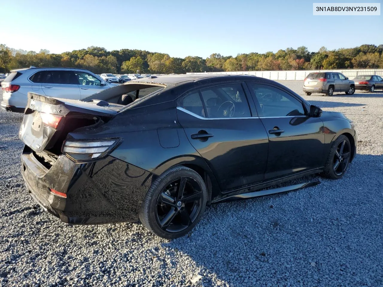 2022 Nissan Sentra Sr VIN: 3N1AB8DV3NY231509 Lot: 77171164