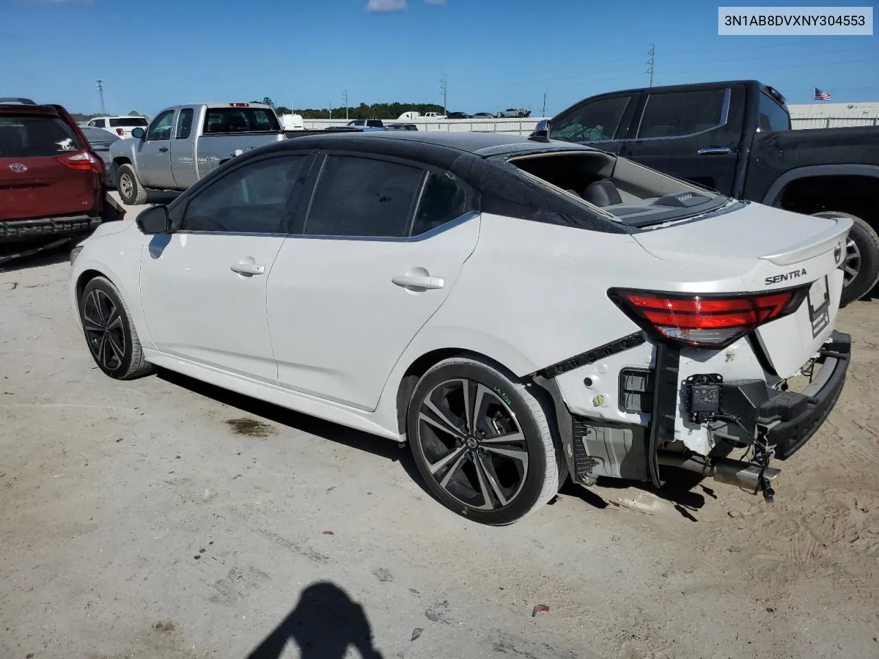 2022 Nissan Sentra Sr VIN: 3N1AB8DVXNY304553 Lot: 77333854