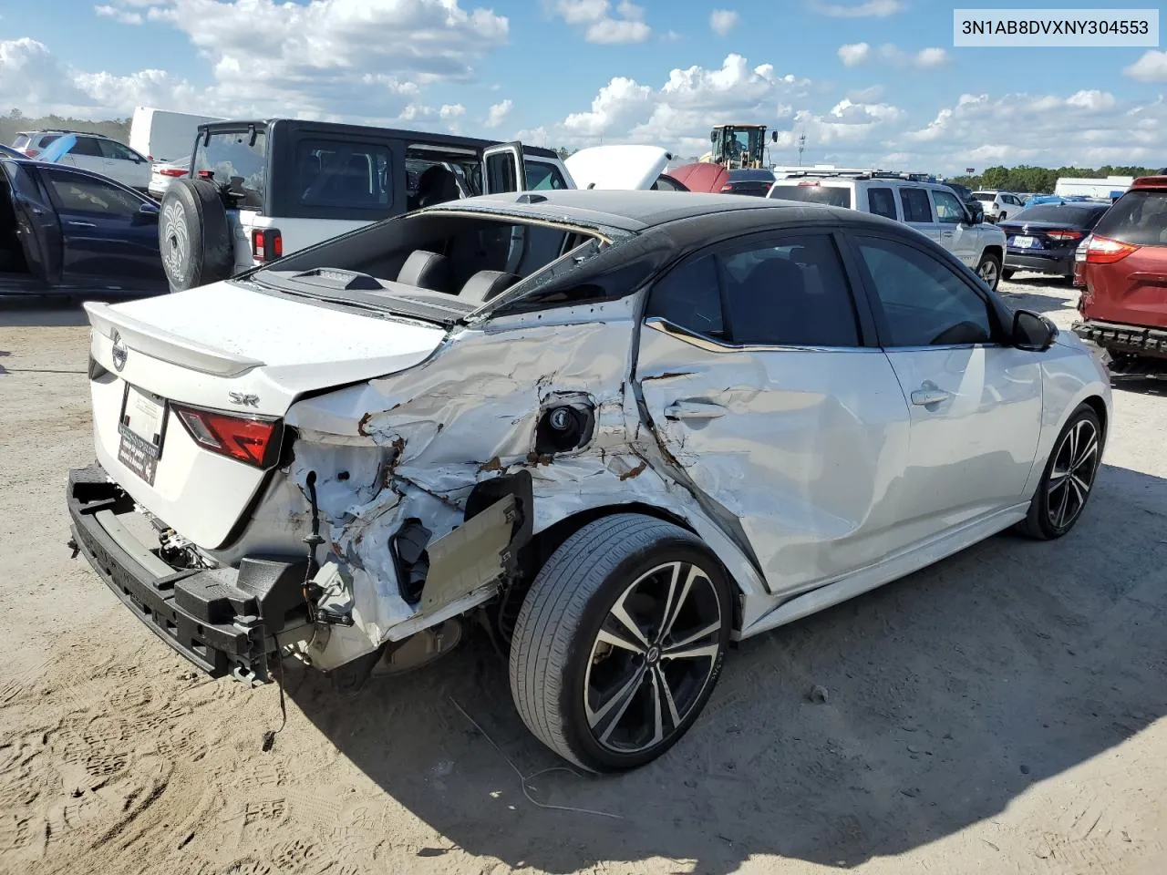 2022 Nissan Sentra Sr VIN: 3N1AB8DVXNY304553 Lot: 77333854