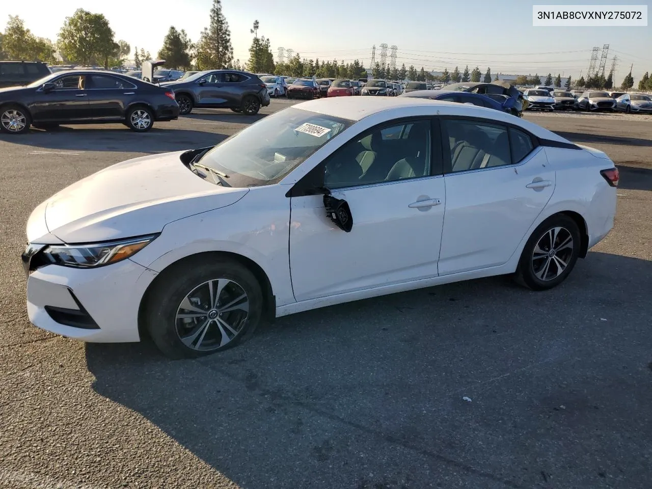 2022 Nissan Sentra Sv VIN: 3N1AB8CVXNY275072 Lot: 77398694