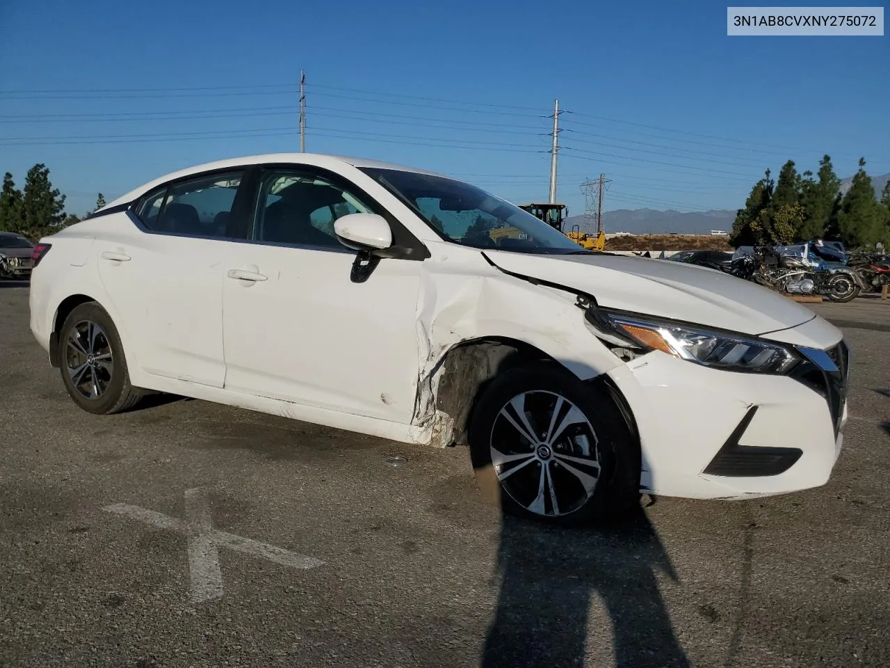 2022 Nissan Sentra Sv VIN: 3N1AB8CVXNY275072 Lot: 77398694