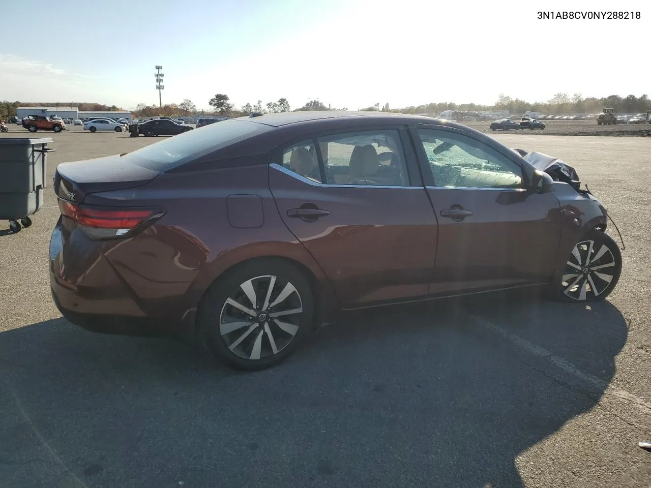 2022 Nissan Sentra Sv VIN: 3N1AB8CV0NY288218 Lot: 77452154