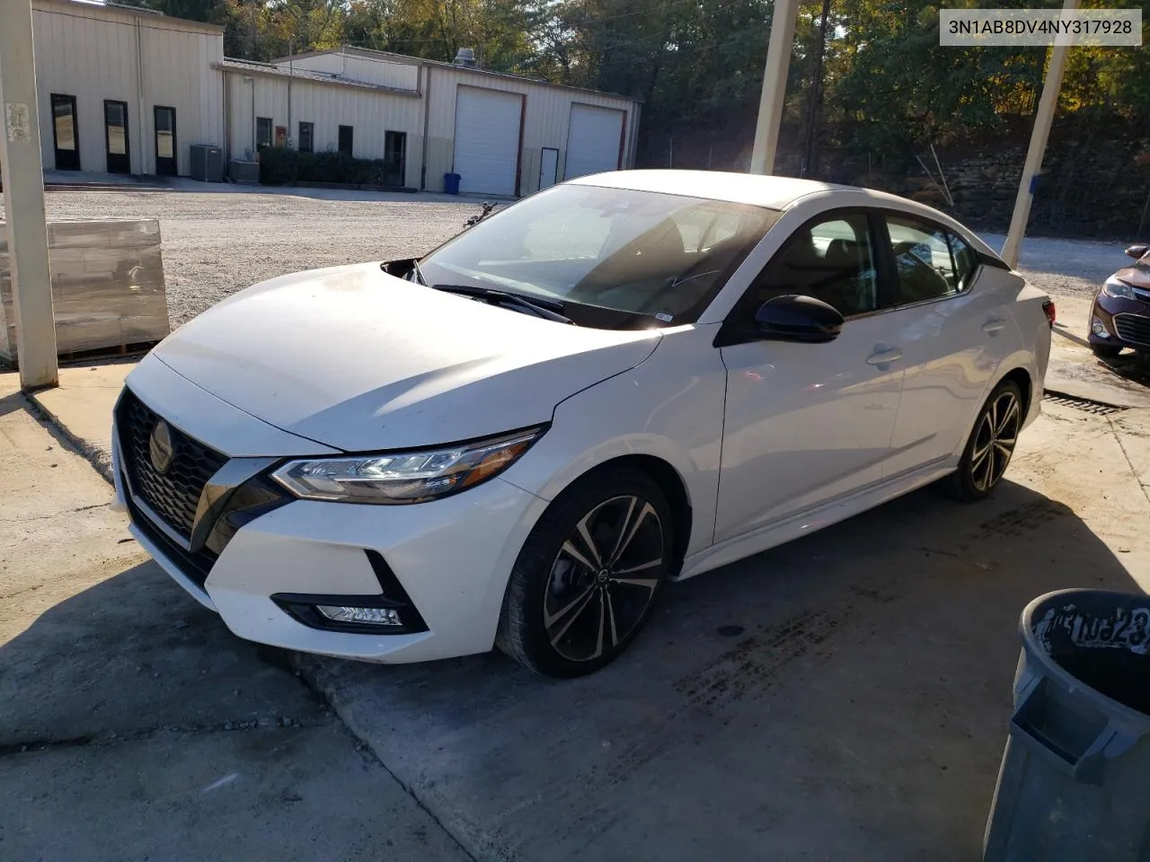 2022 Nissan Sentra Sr VIN: 3N1AB8DV4NY317928 Lot: 77534544