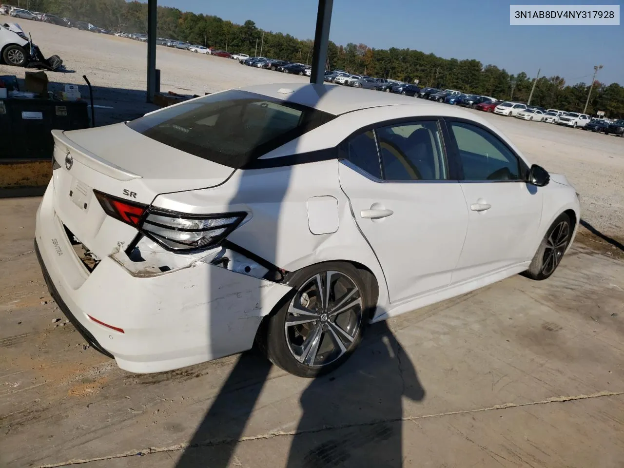 2022 Nissan Sentra Sr VIN: 3N1AB8DV4NY317928 Lot: 77534544