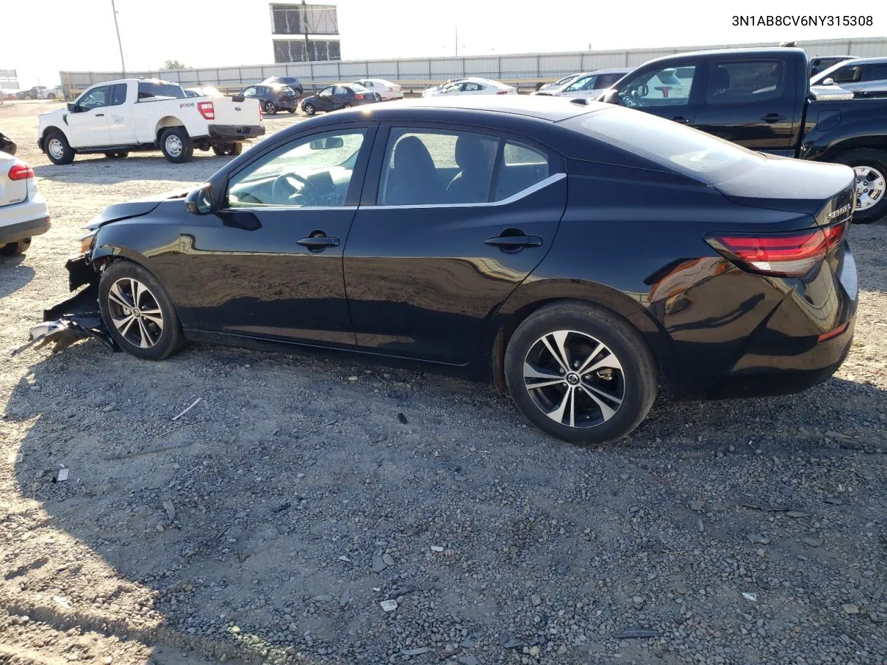 2022 Nissan Sentra Sv VIN: 3N1AB8CV6NY315308 Lot: 77851884