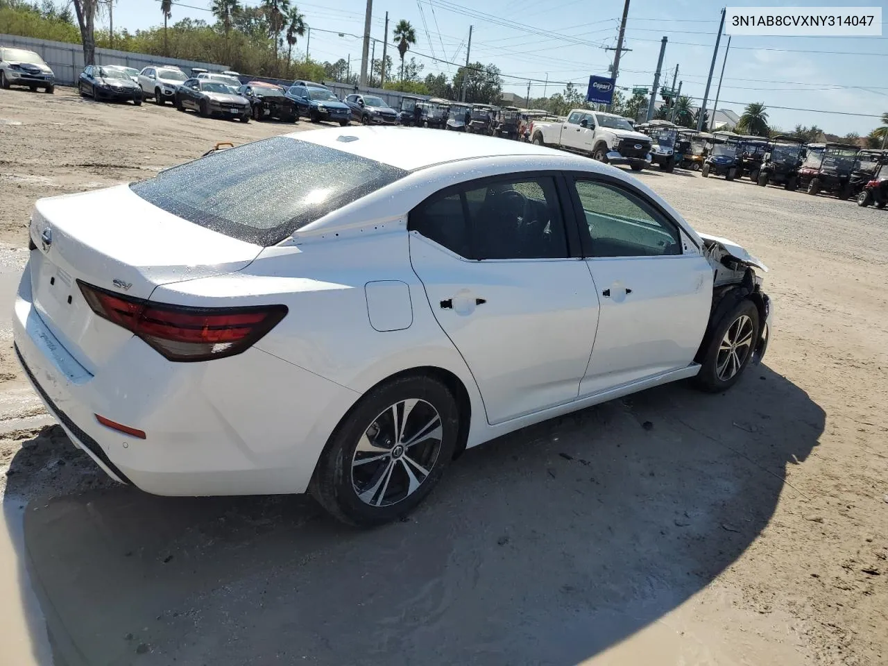 2022 Nissan Sentra Sv VIN: 3N1AB8CVXNY314047 Lot: 77967674