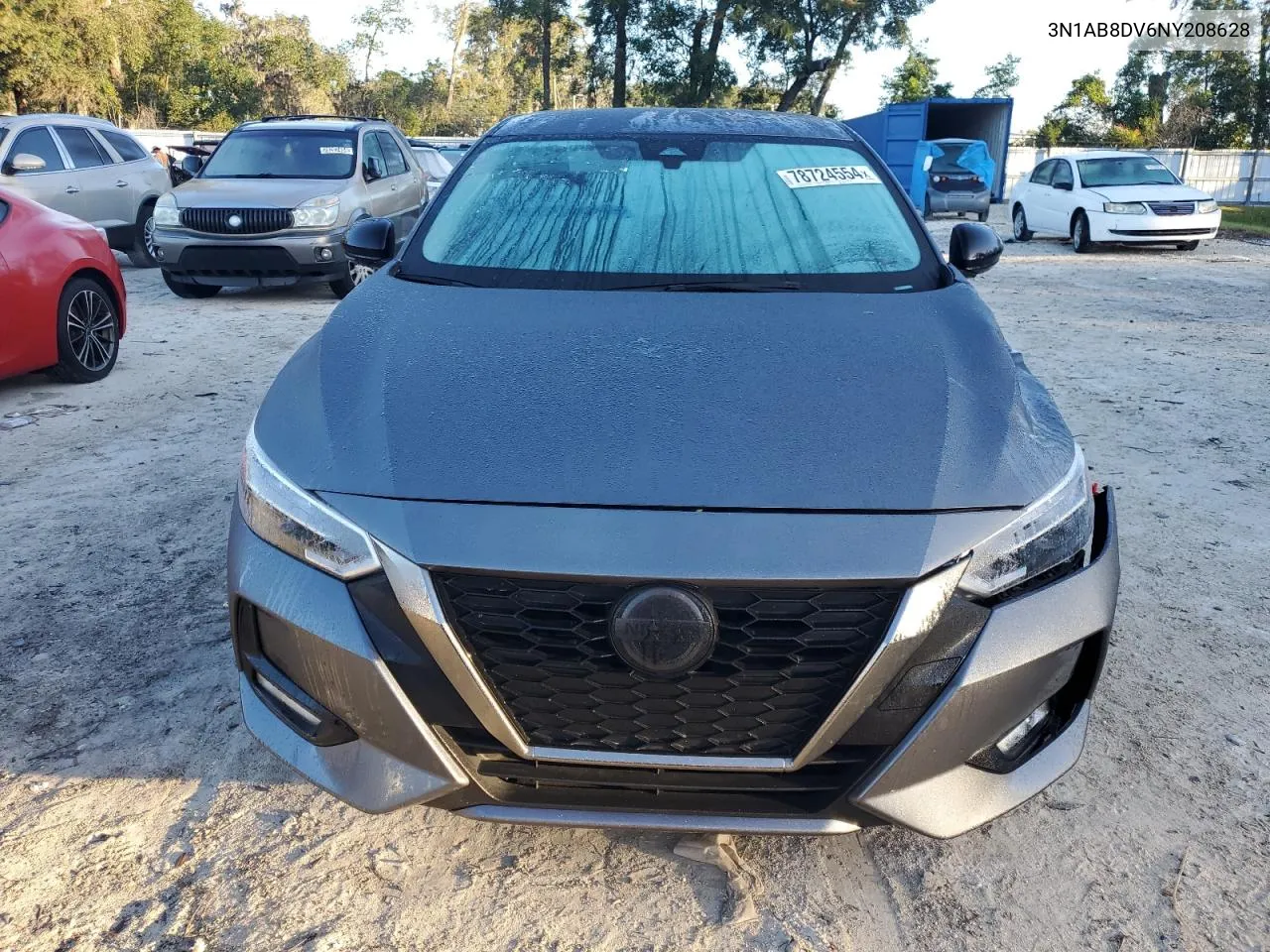 2022 Nissan Sentra Sr VIN: 3N1AB8DV6NY208628 Lot: 78724554