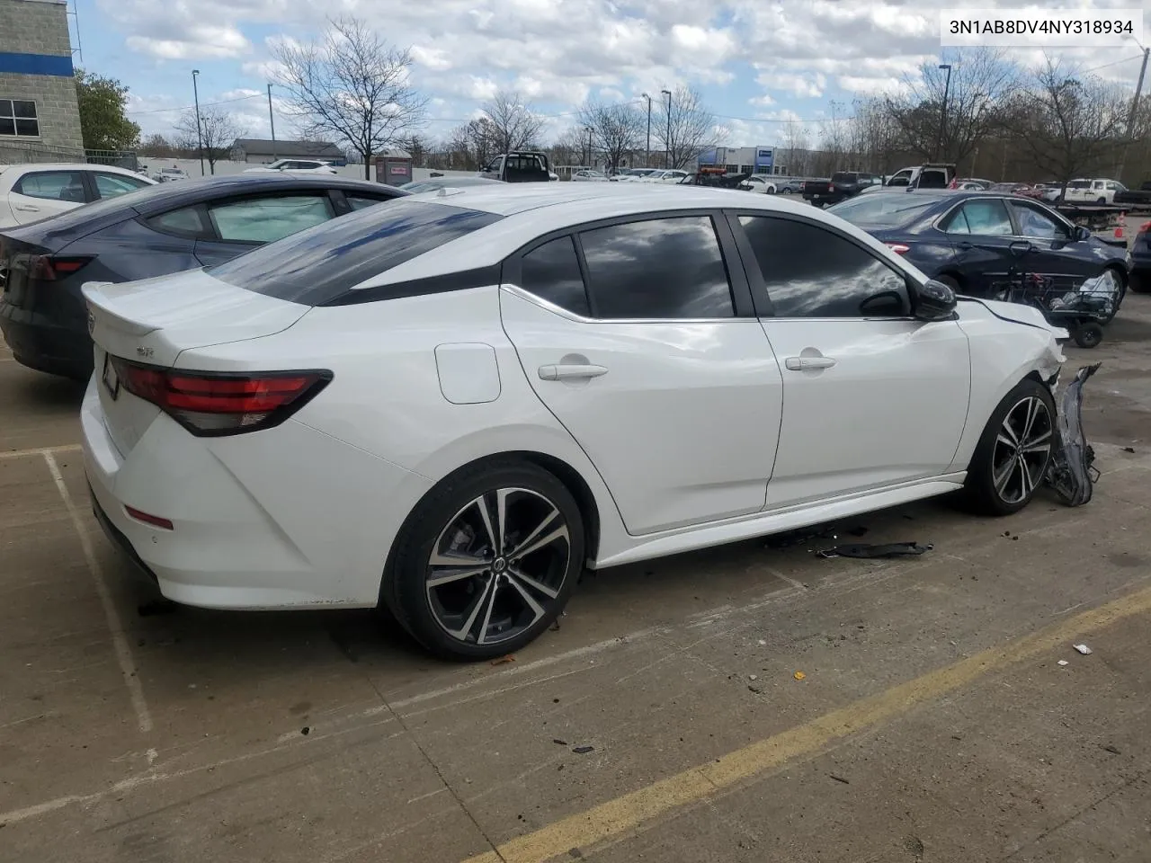 2022 Nissan Sentra Sr VIN: 3N1AB8DV4NY318934 Lot: 79282324