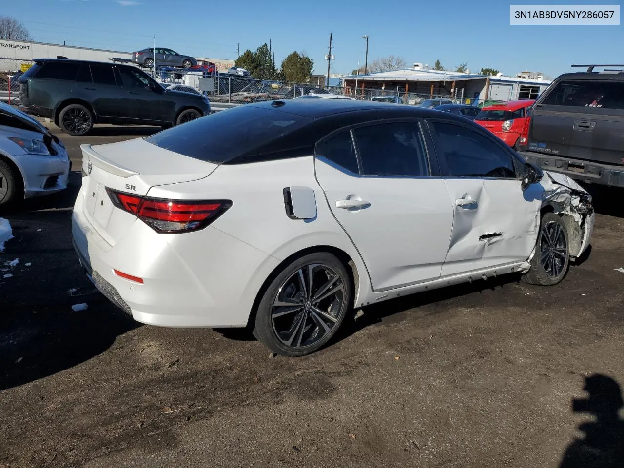 2022 Nissan Sentra Sr VIN: 3N1AB8DV5NY286057 Lot: 80251684