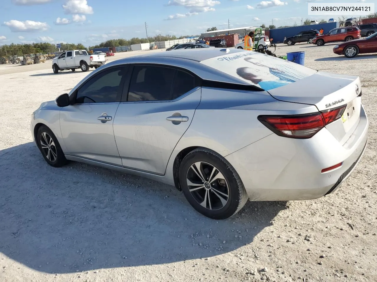 2022 Nissan Sentra Sv VIN: 3N1AB8CV7NY244121 Lot: 80383944