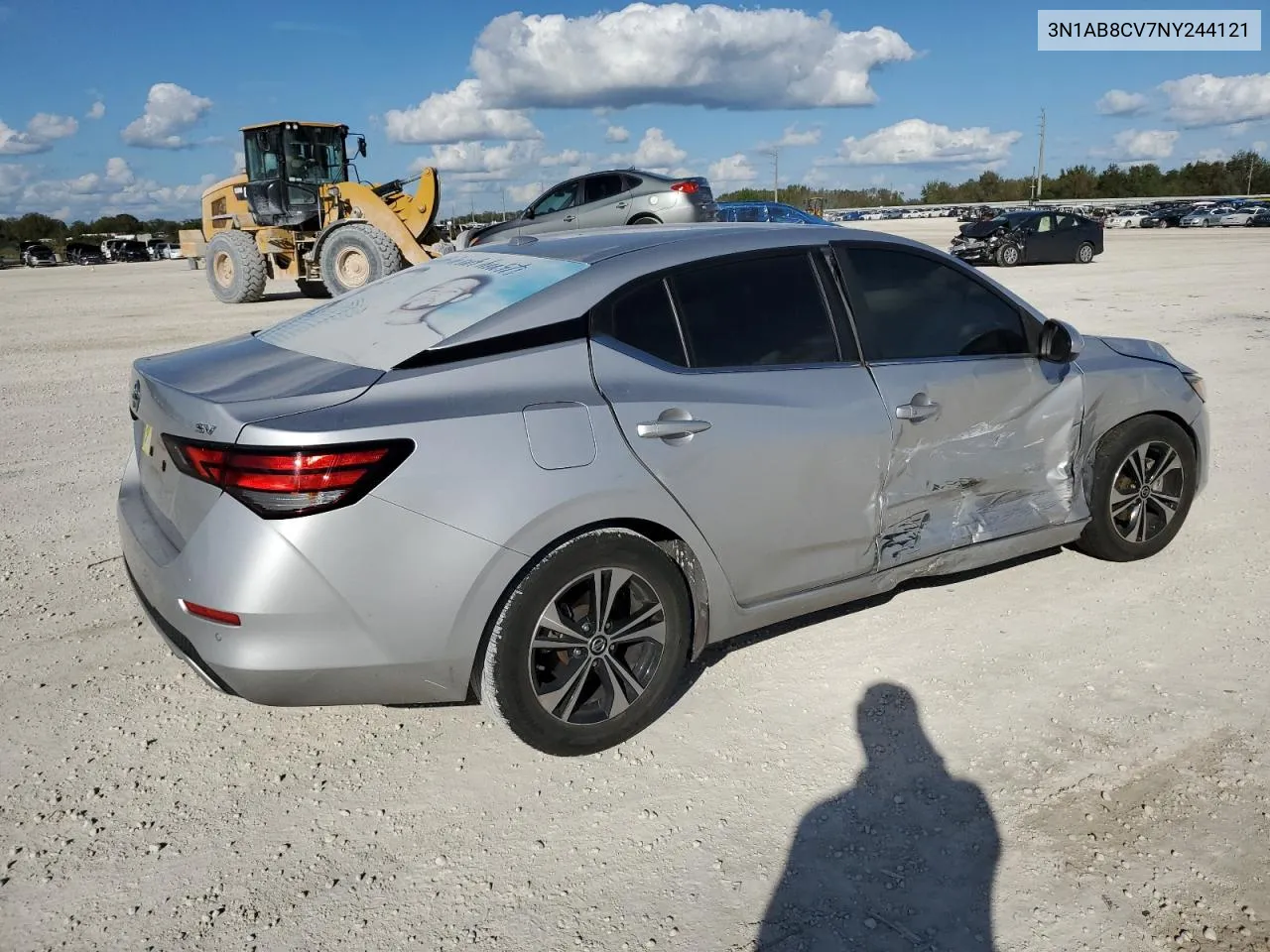 2022 Nissan Sentra Sv VIN: 3N1AB8CV7NY244121 Lot: 80383944