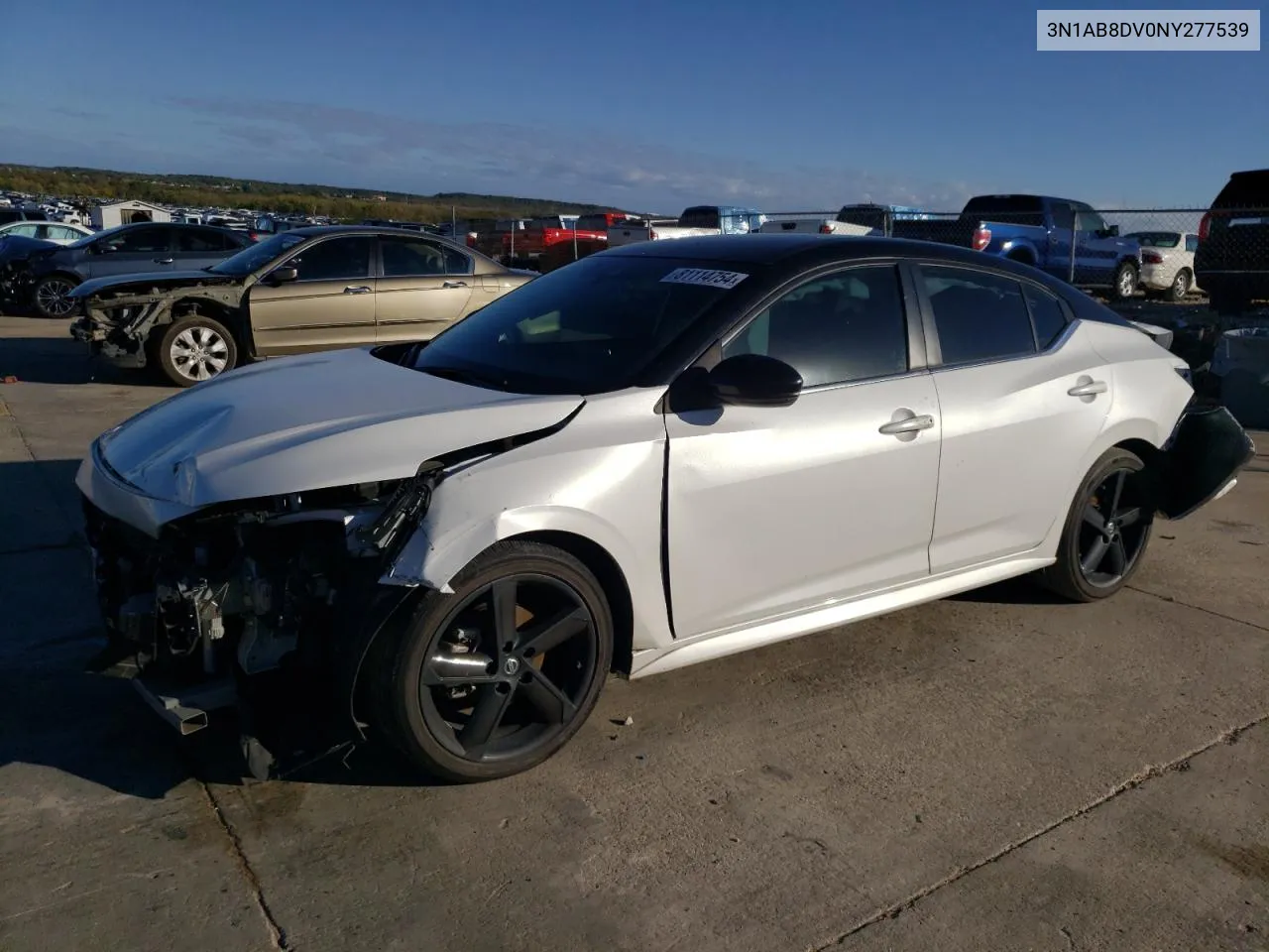 2022 Nissan Sentra Sr VIN: 3N1AB8DV0NY277539 Lot: 81114754