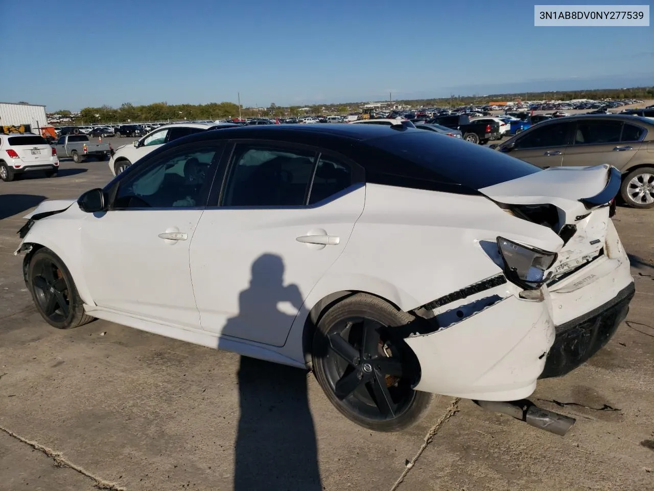 2022 Nissan Sentra Sr VIN: 3N1AB8DV0NY277539 Lot: 81114754