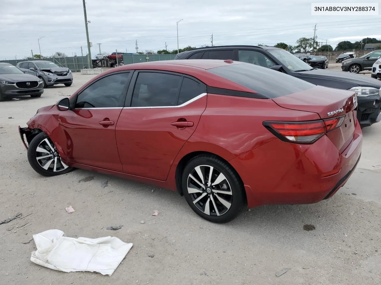 2022 Nissan Sentra Sv VIN: 3N1AB8CV3NY288374 Lot: 81525944