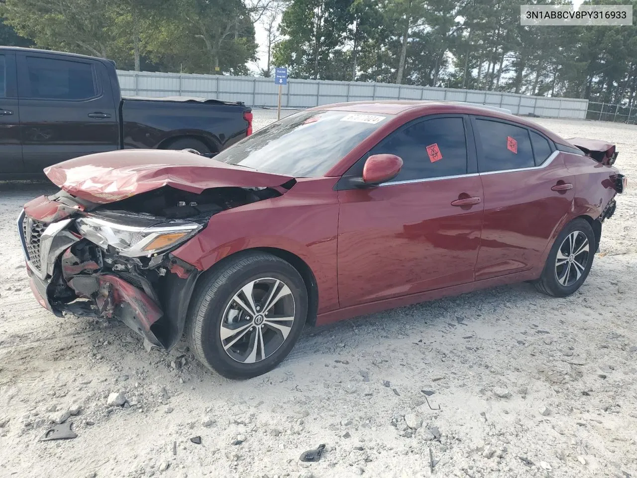 3N1AB8CV8PY316933 2023 Nissan Sentra Sv