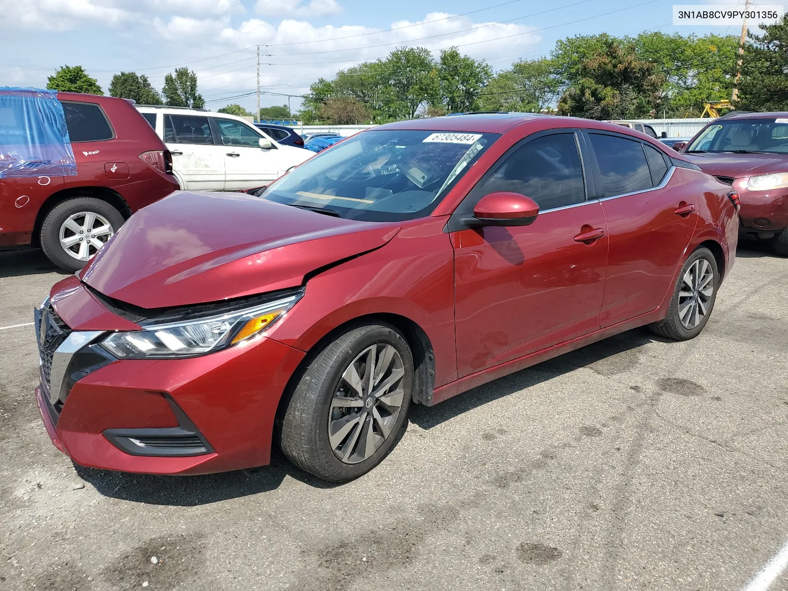 3N1AB8CV9PY301356 2023 Nissan Sentra Sv