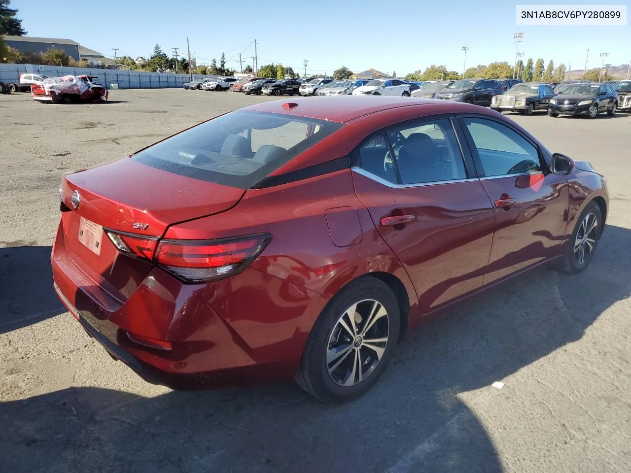 2023 Nissan Sentra Sv VIN: 3N1AB8CV6PY280899 Lot: 70343574