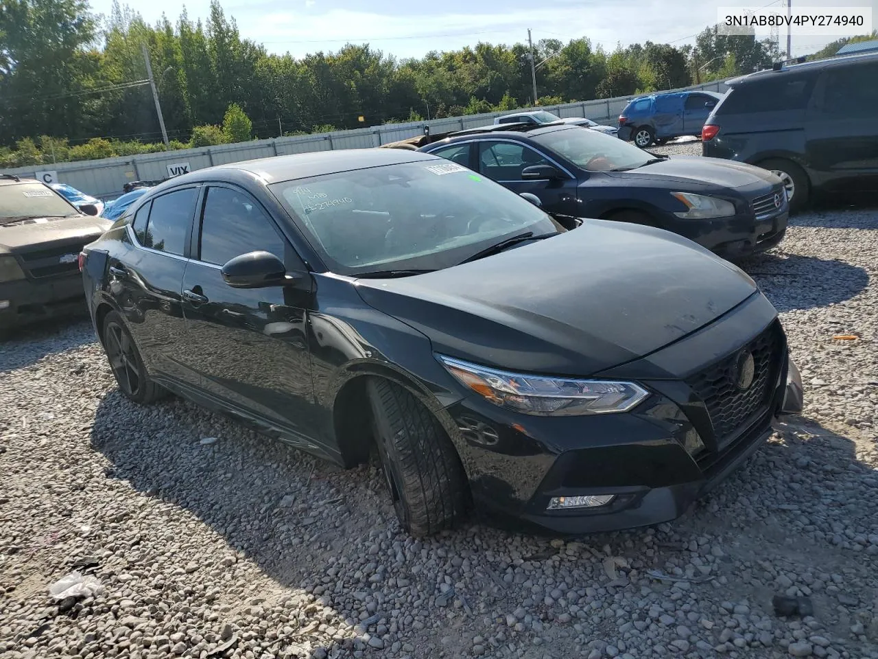 2023 Nissan Sentra Sr VIN: 3N1AB8DV4PY274940 Lot: 71106454