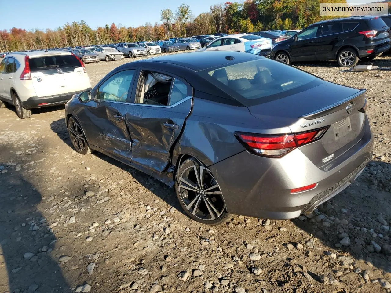 2023 Nissan Sentra Sr VIN: 3N1AB8DV8PY308331 Lot: 74989734