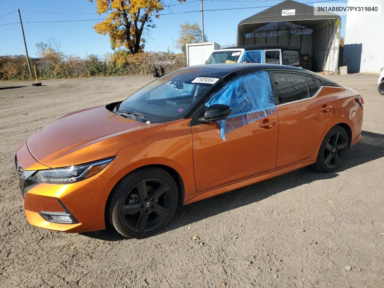 2023 Nissan Sentra Sr VIN: 3N1AB8DV7PY319840 Lot: 77929354