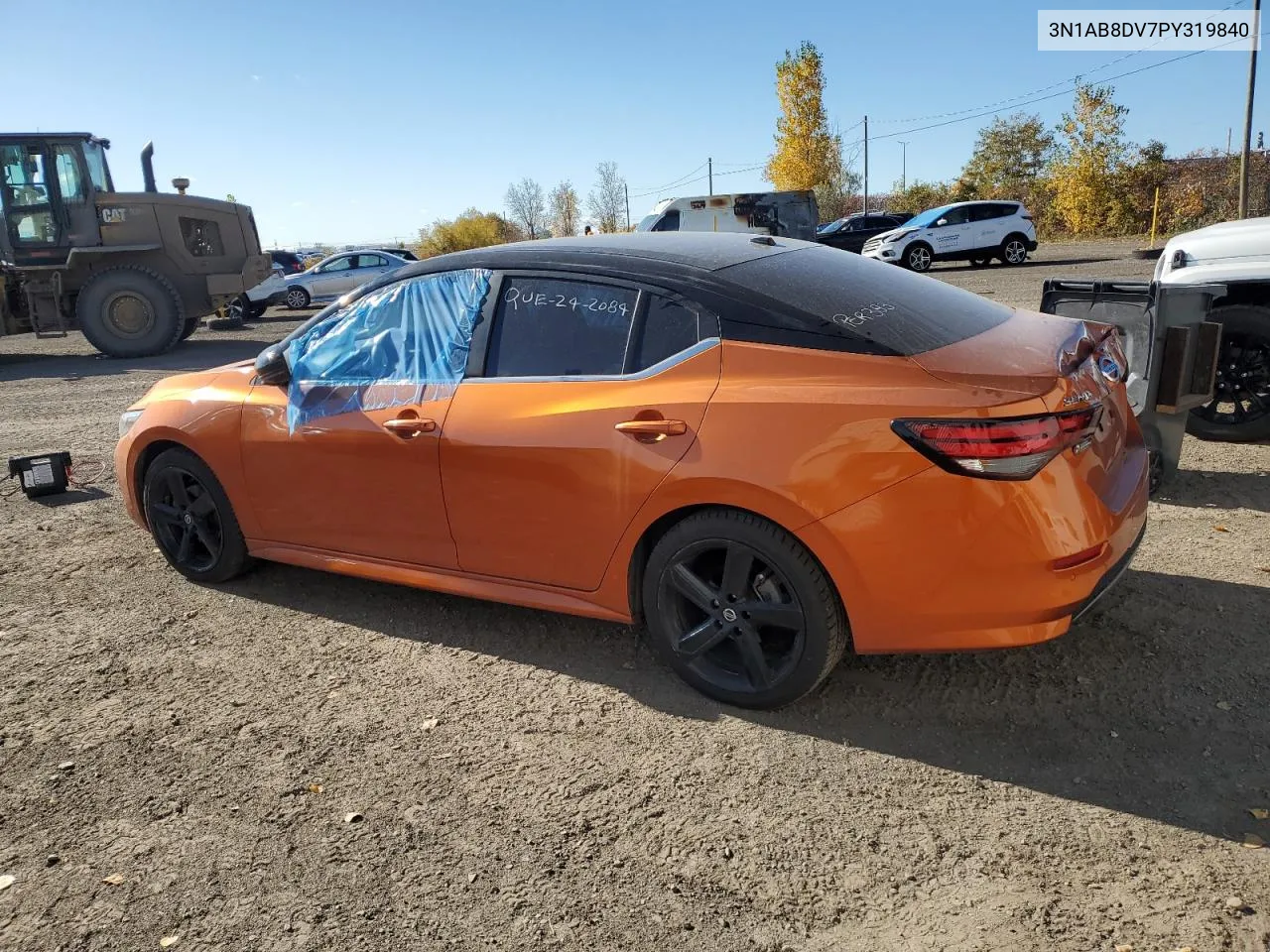 2023 Nissan Sentra Sr VIN: 3N1AB8DV7PY319840 Lot: 77929354