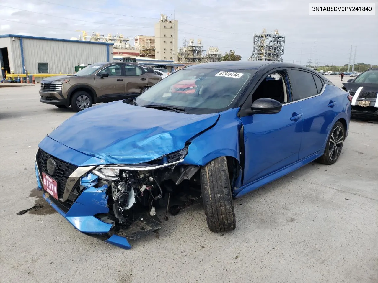 2023 Nissan Sentra Sr VIN: 3N1AB8DV0PY241840 Lot: 81039444