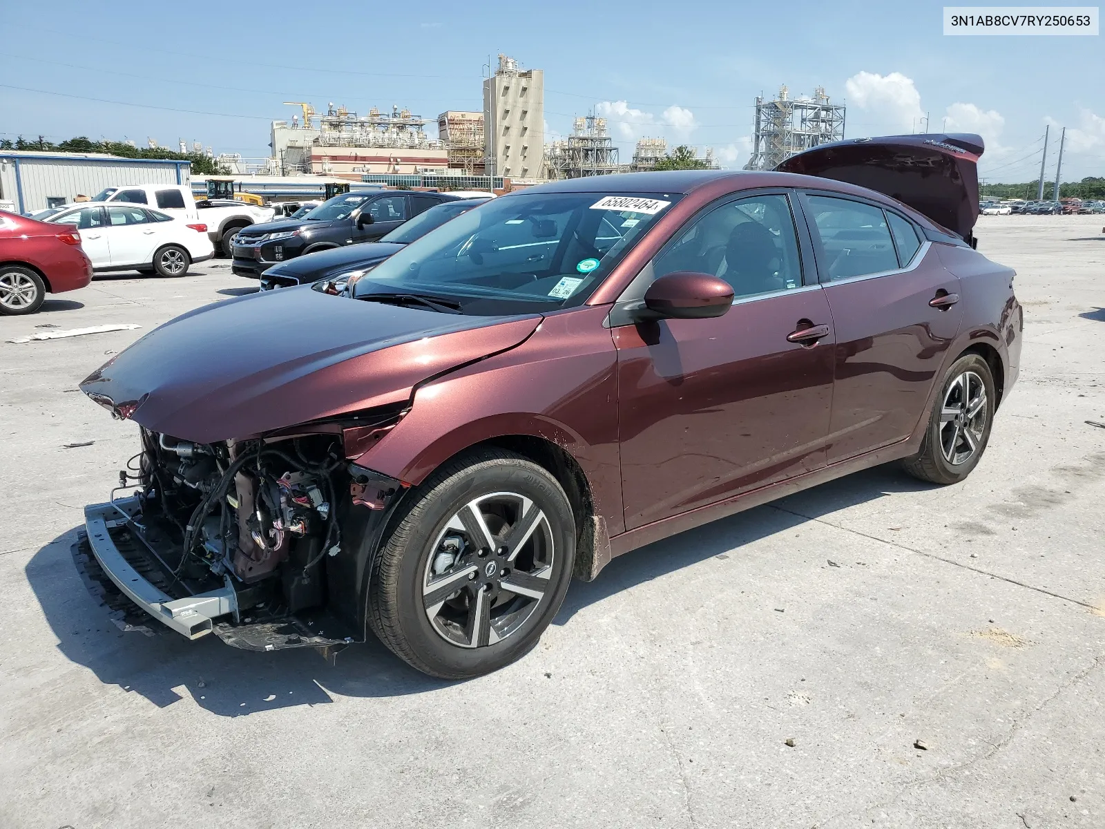 2024 Nissan Sentra Sv VIN: 3N1AB8CV7RY250653 Lot: 65802464