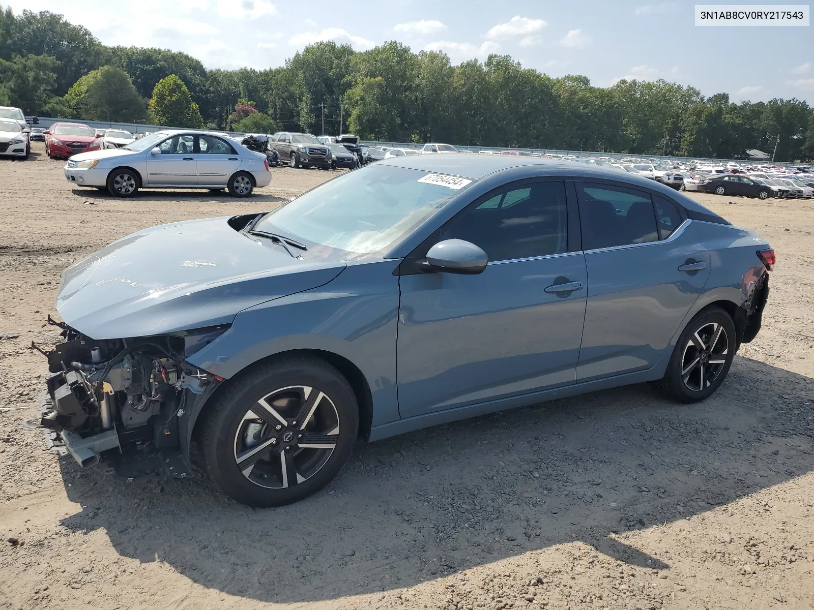 2024 Nissan Sentra Sv VIN: 3N1AB8CV0RY217543 Lot: 67054454