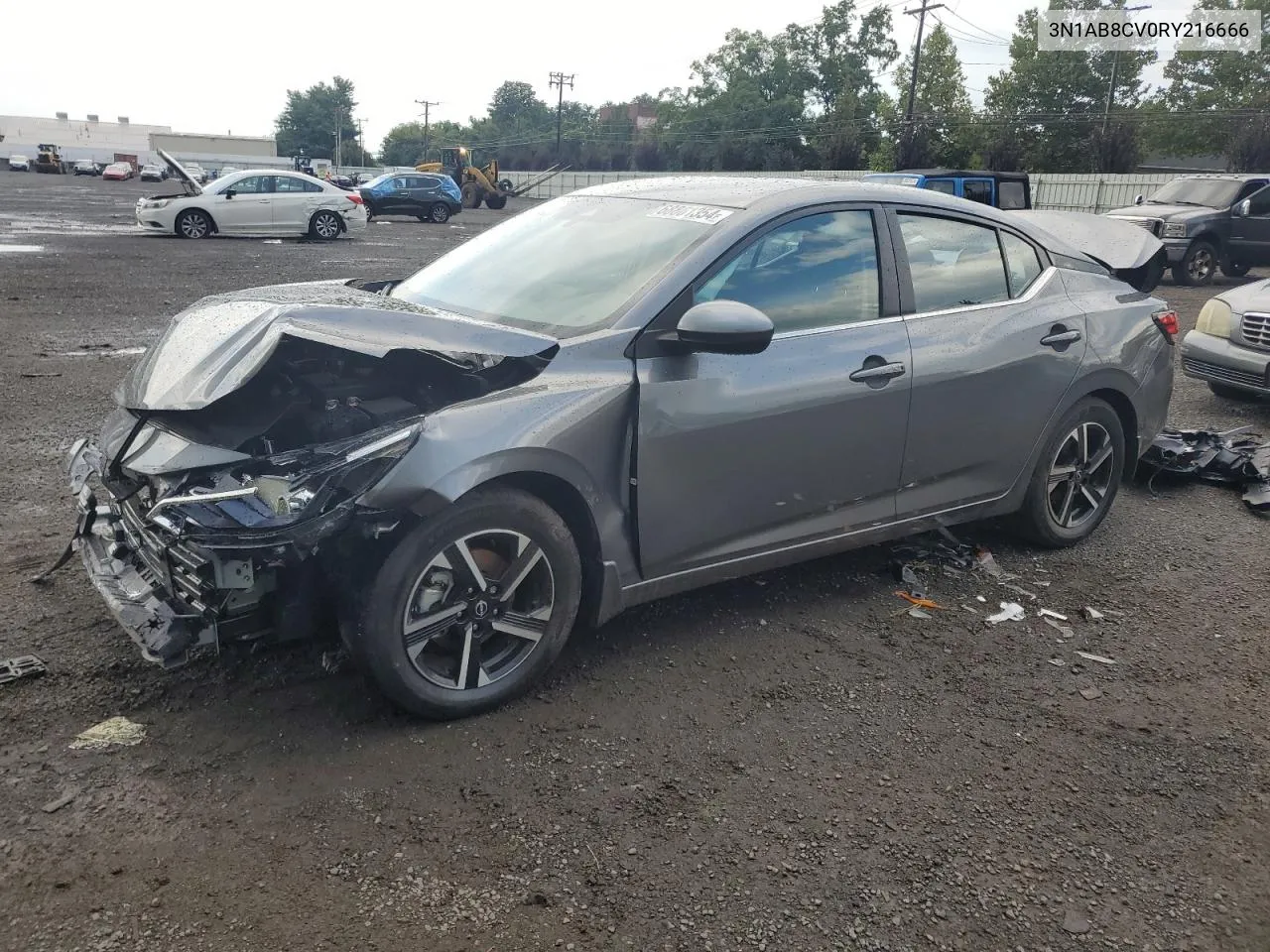 2024 Nissan Sentra Sv VIN: 3N1AB8CV0RY216666 Lot: 68861354