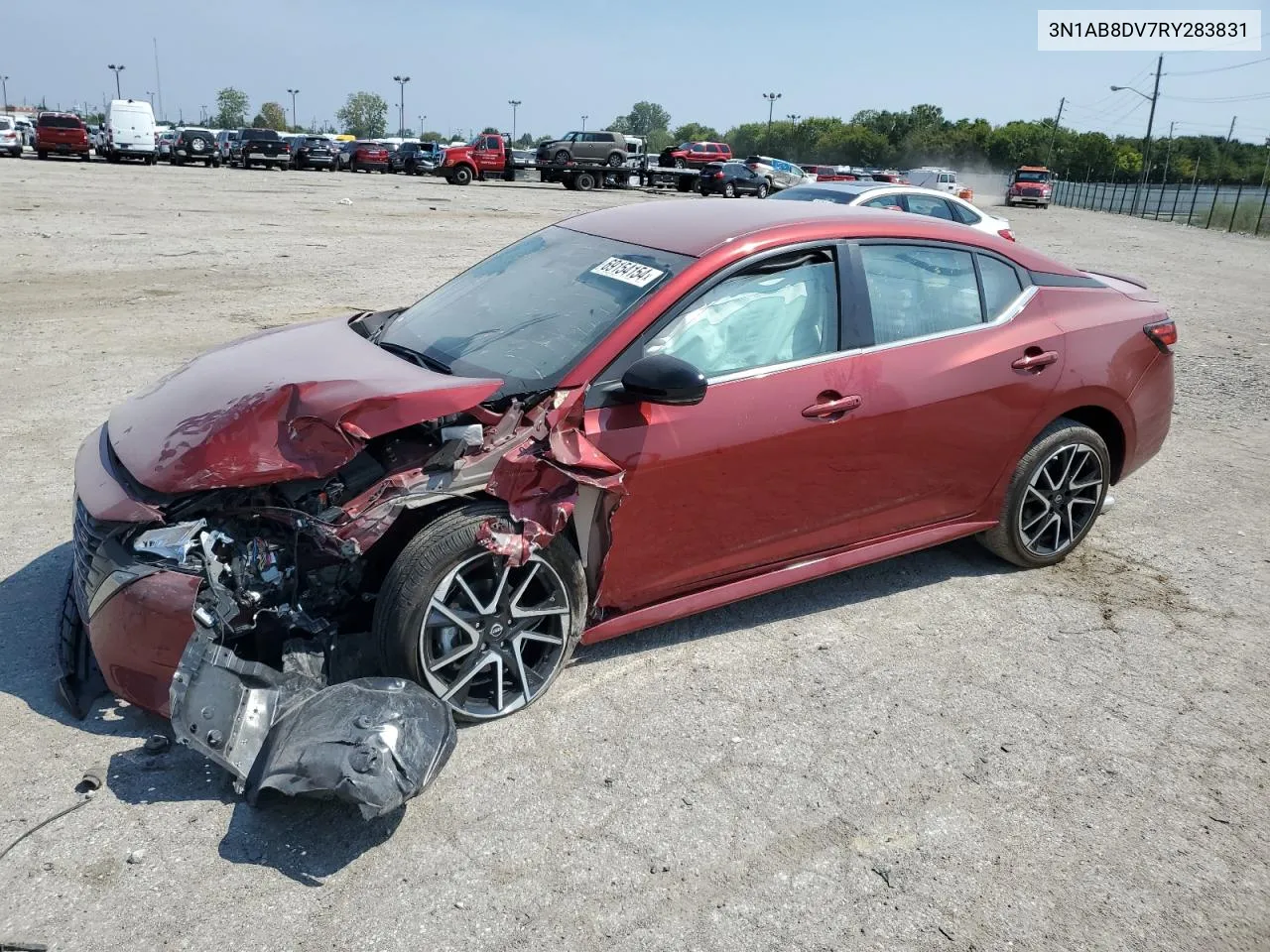 2024 Nissan Sentra Sr VIN: 3N1AB8DV7RY283831 Lot: 69154154