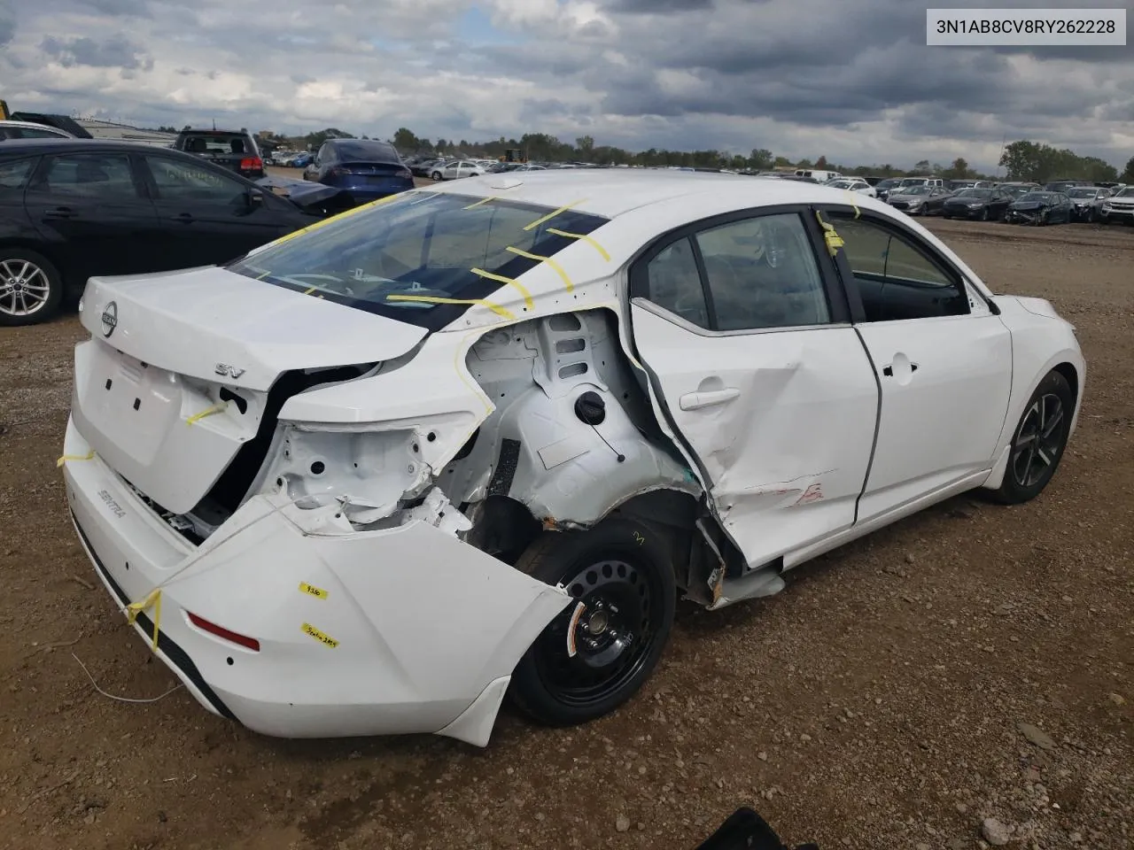 2024 Nissan Sentra Sv VIN: 3N1AB8CV8RY262228 Lot: 69179604