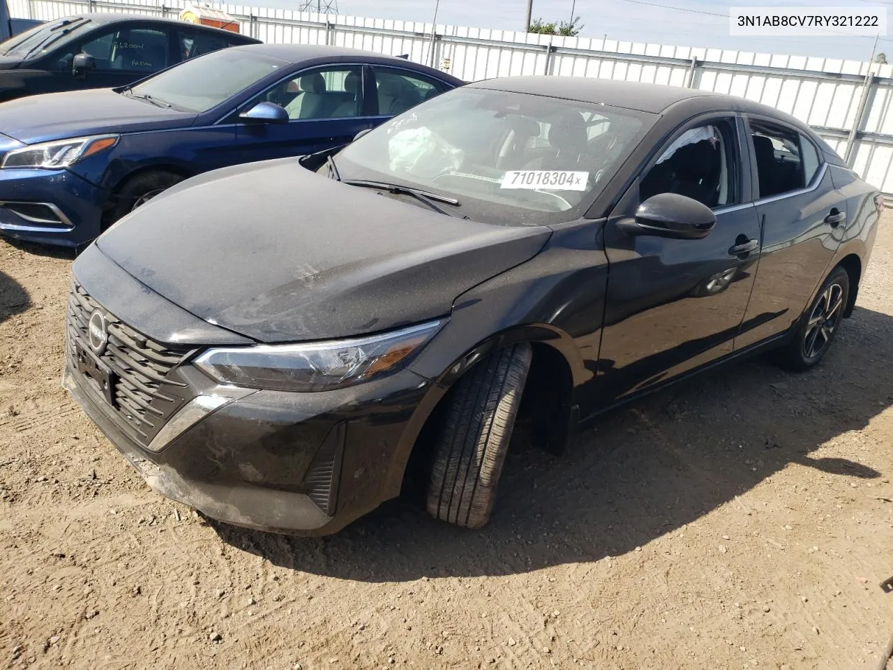 2024 Nissan Sentra Sv VIN: 3N1AB8CV7RY321222 Lot: 71018304