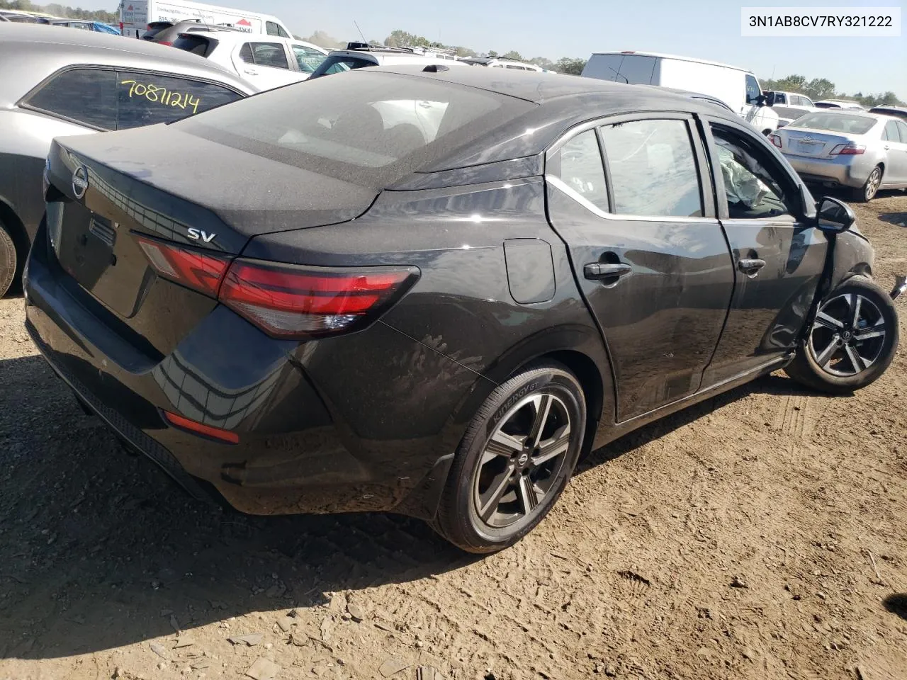 2024 Nissan Sentra Sv VIN: 3N1AB8CV7RY321222 Lot: 71018304