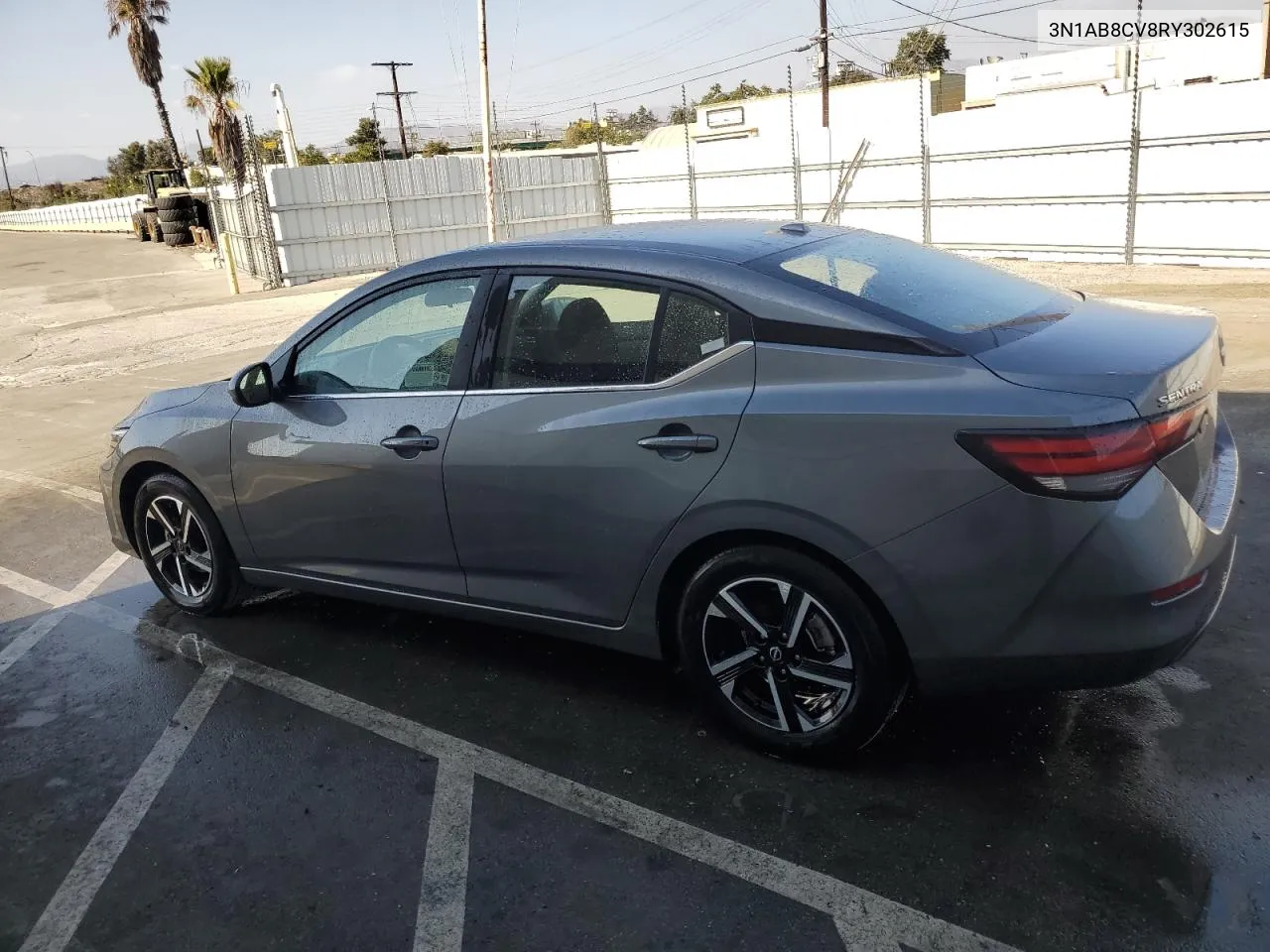 2024 Nissan Sentra Sv VIN: 3N1AB8CV8RY302615 Lot: 72412584