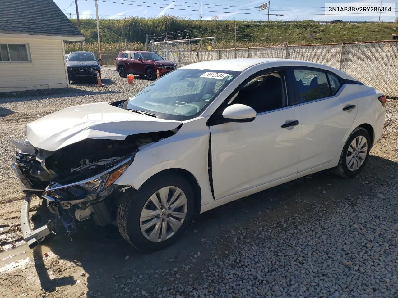 2024 Nissan Sentra S VIN: 3N1AB8BV2RY286364 Lot: 74515534