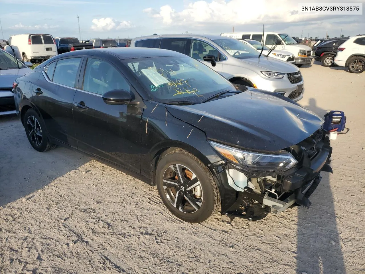 2024 Nissan Sentra Sv VIN: 3N1AB8CV3RY318575 Lot: 77418884