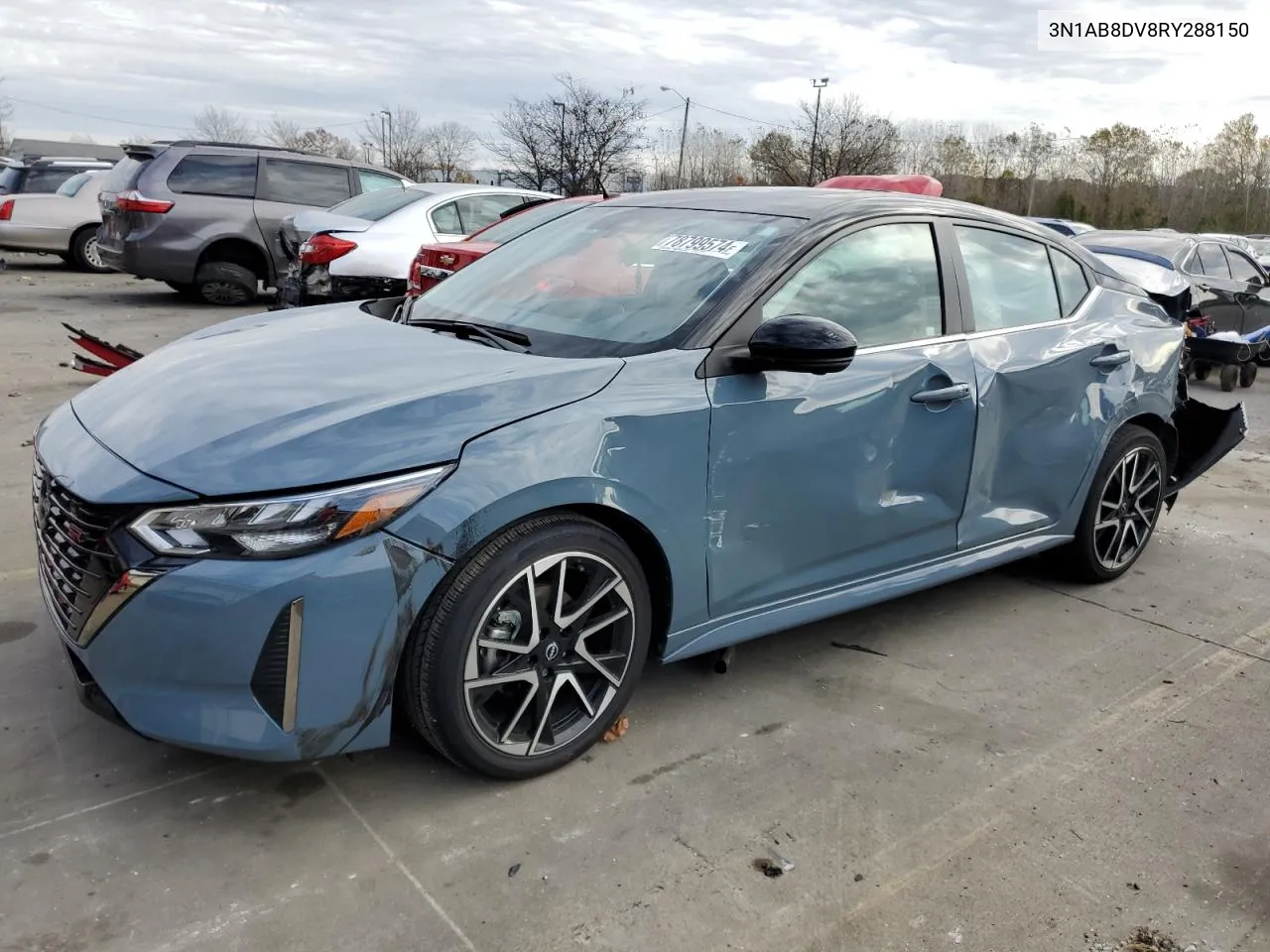 2024 Nissan Sentra Sr VIN: 3N1AB8DV8RY288150 Lot: 78799574