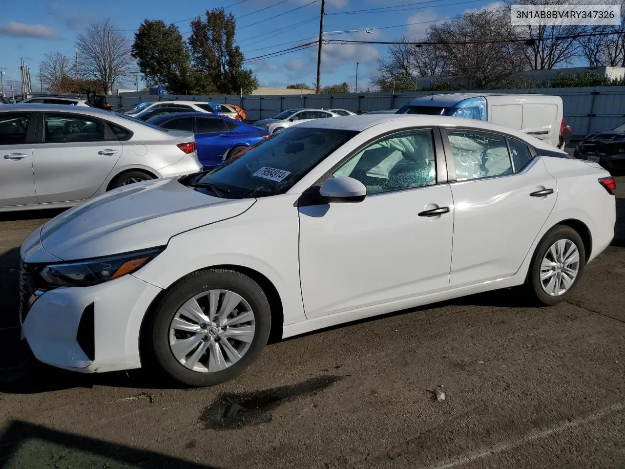 2024 Nissan Sentra S VIN: 3N1AB8BV4RY347326 Lot: 79564914