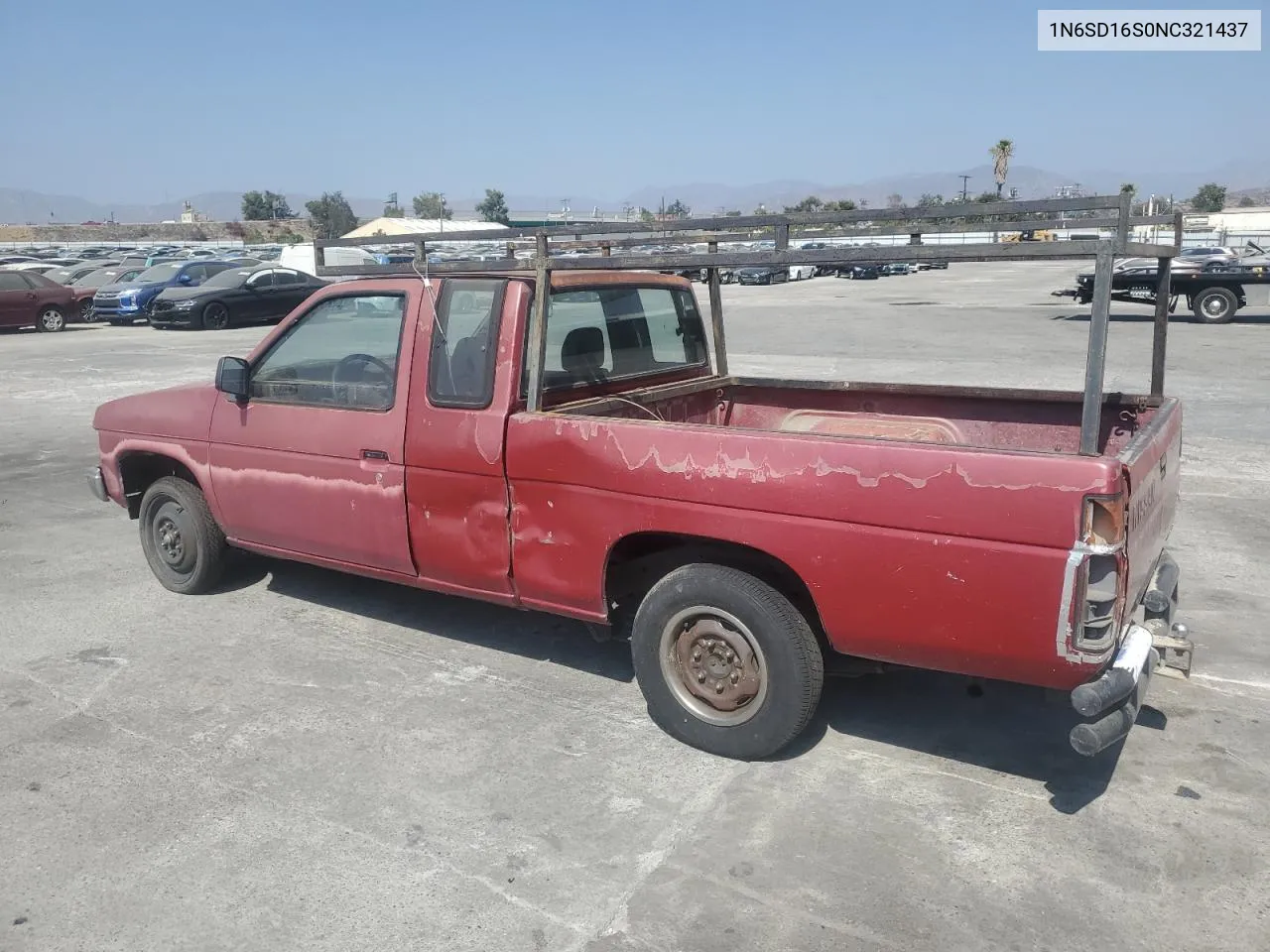 1992 Nissan Truck King Cab VIN: 1N6SD16S0NC321437 Lot: 72002304