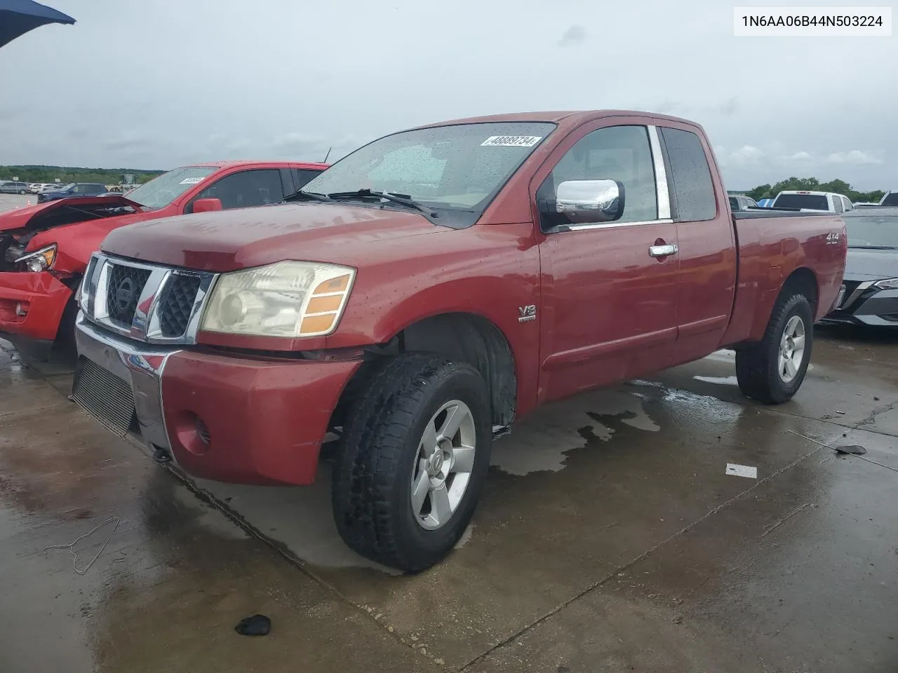 2004 Nissan Titan Xe VIN: 1N6AA06B44N503224 Lot: 48889734