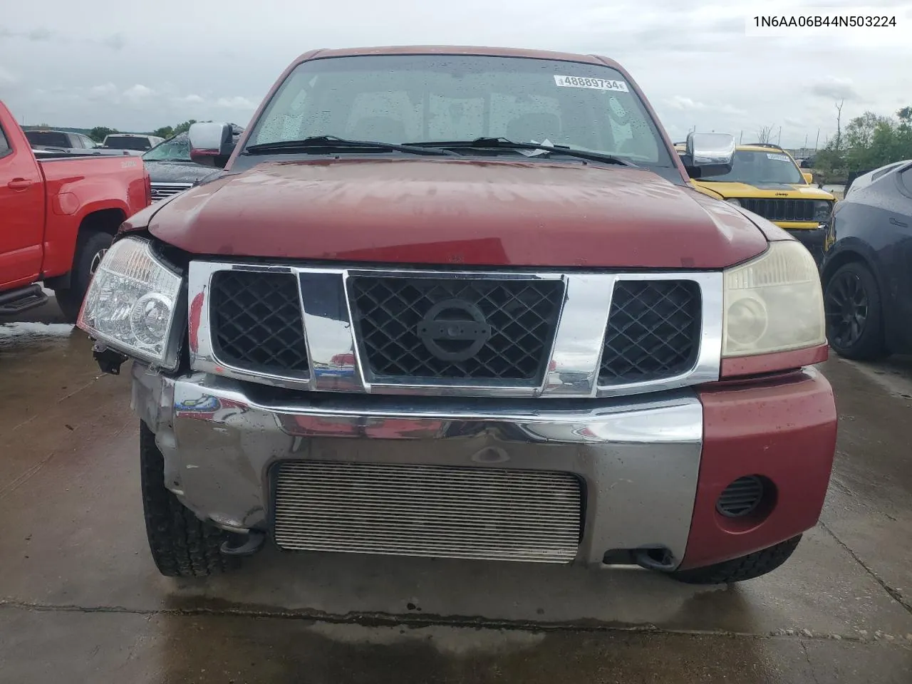 2004 Nissan Titan Xe VIN: 1N6AA06B44N503224 Lot: 48889734