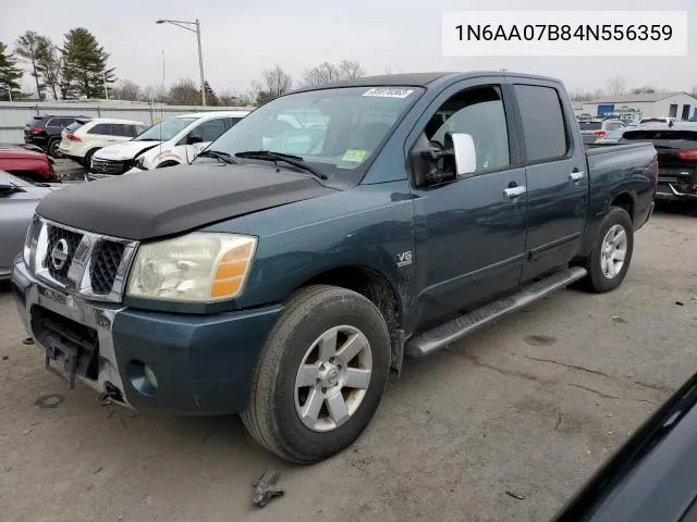 2004 Nissan Titan Xe VIN: 1N6AA07B84N556359 Lot: 49163264