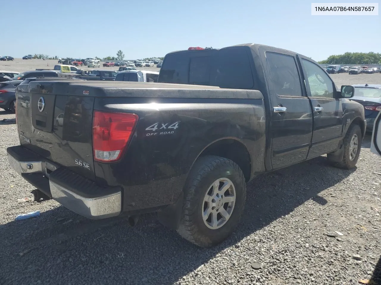 2004 Nissan Titan Xe VIN: 1N6AA07B64N587657 Lot: 58084444