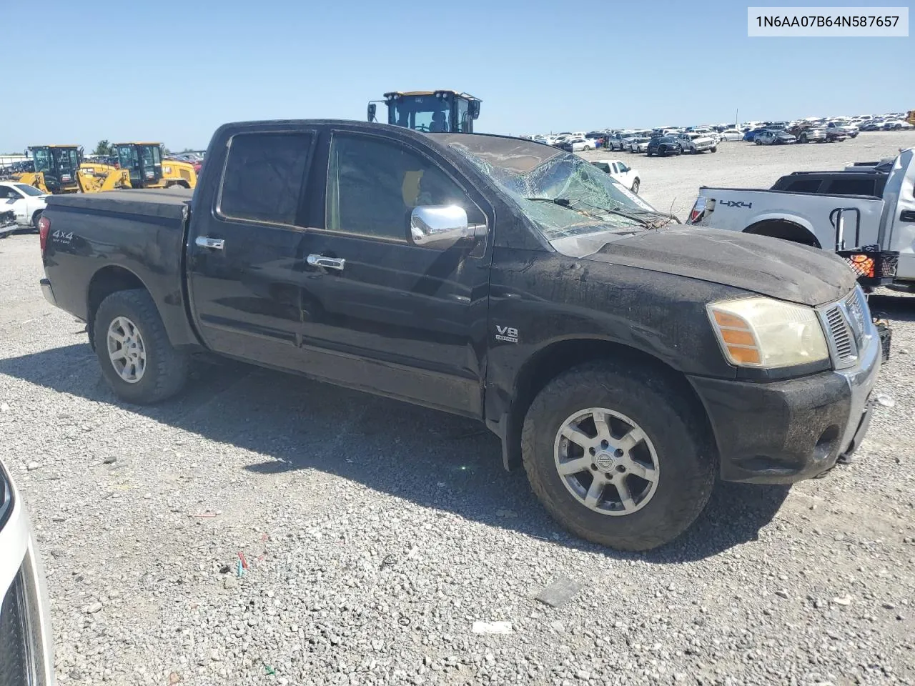 2004 Nissan Titan Xe VIN: 1N6AA07B64N587657 Lot: 58084444