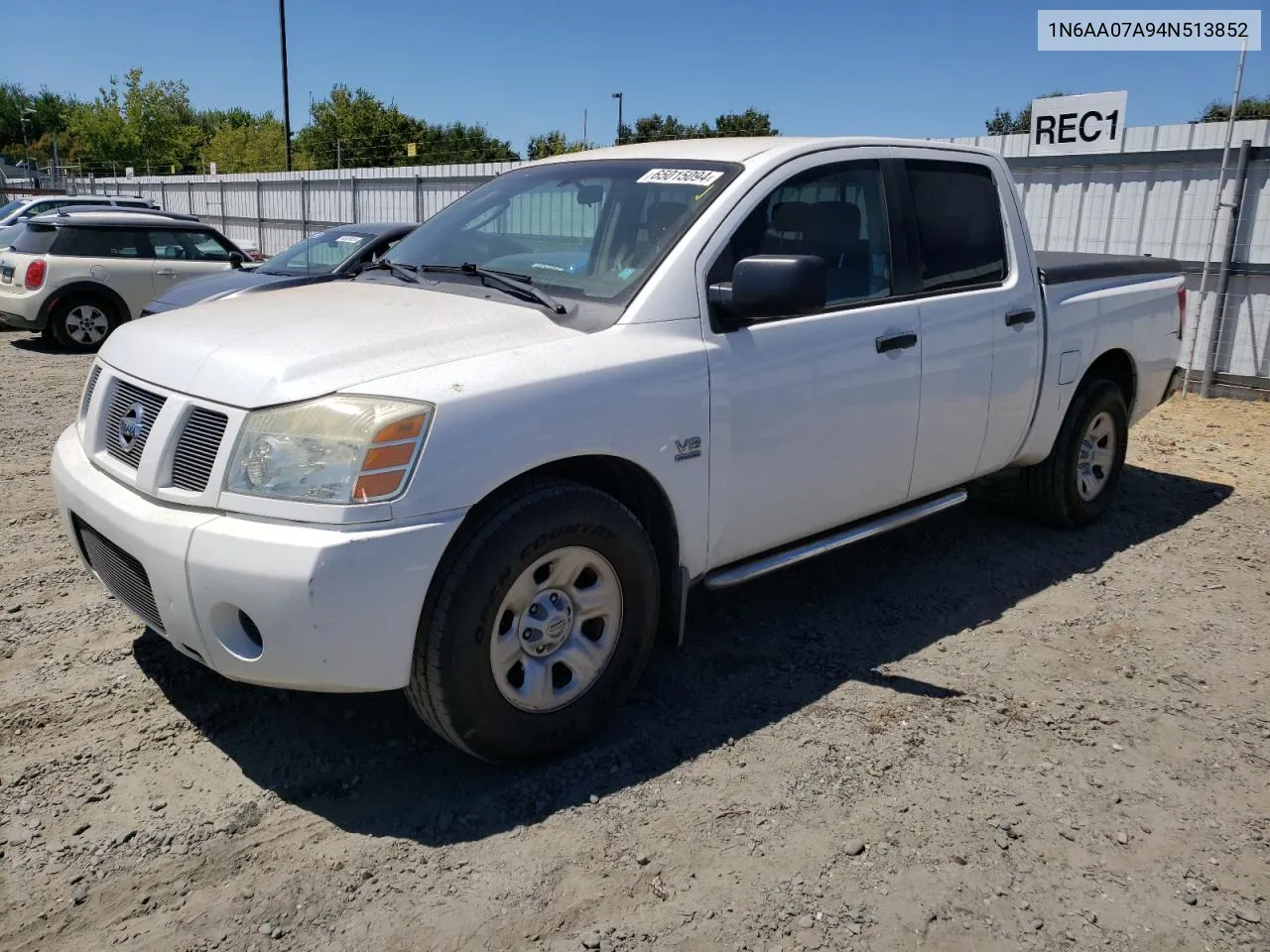 2004 Nissan Titan Xe VIN: 1N6AA07A94N513852 Lot: 65015094