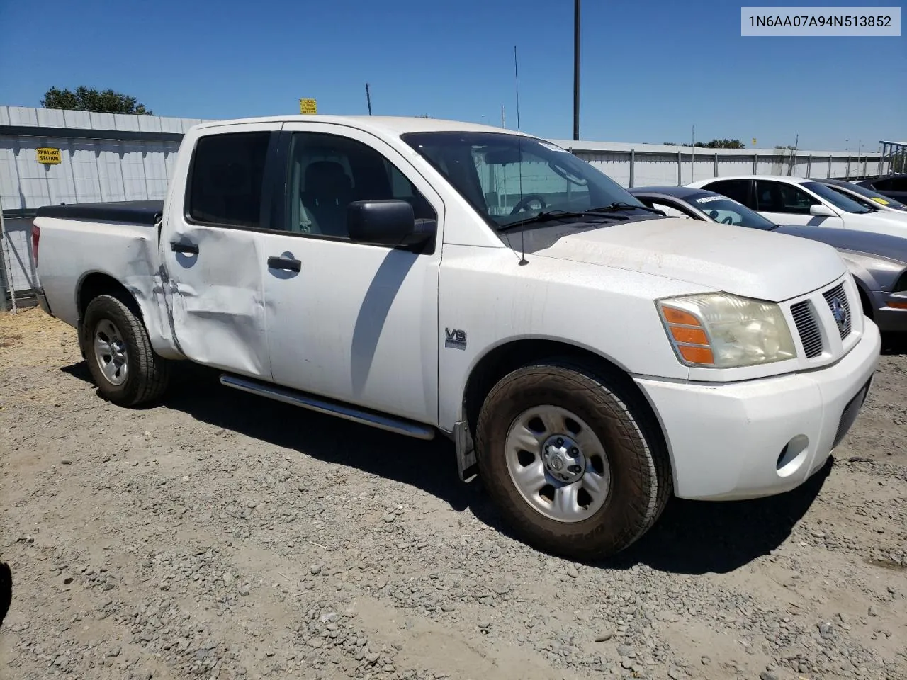 2004 Nissan Titan Xe VIN: 1N6AA07A94N513852 Lot: 65015094